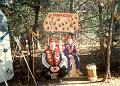 1995 - Indian Princess Fall Campout, Purtis Creek SP, TX - Marty (Standing Bear), Stephanie (Sleeping Cub) & Gretchen (Dancing Cub)